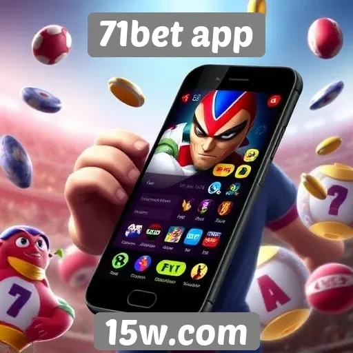 Variedade de jogos disponíveis no 71bet app